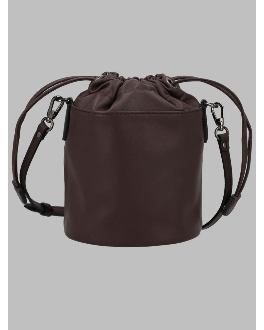 Longchamp Brown Borsa A Secchiello Le Pliage Xtra Small