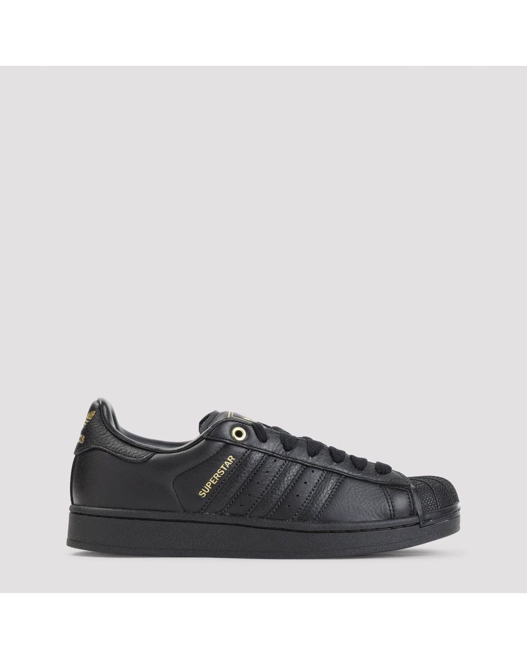 Adidas Black Superstar Ii Leather Sneakers for men