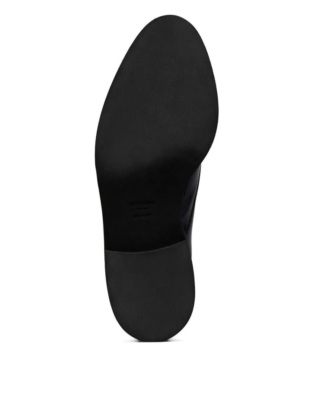 Thom Browne Black Cap Toe Oxford Double Monkstrap Shoe W/ Micro Sole