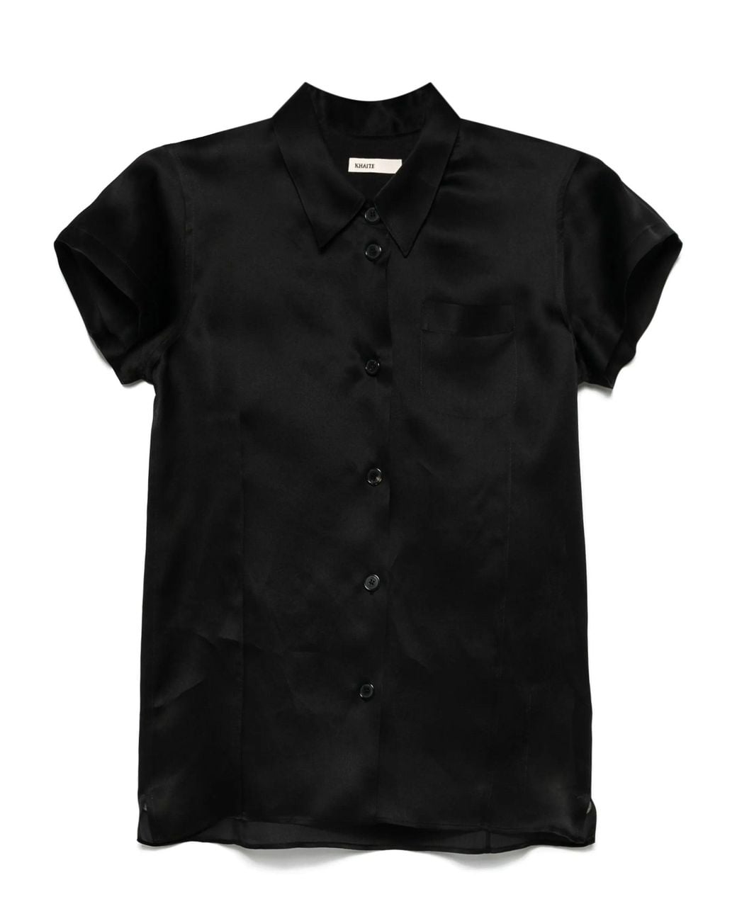 Khaite Black Silk Shirt