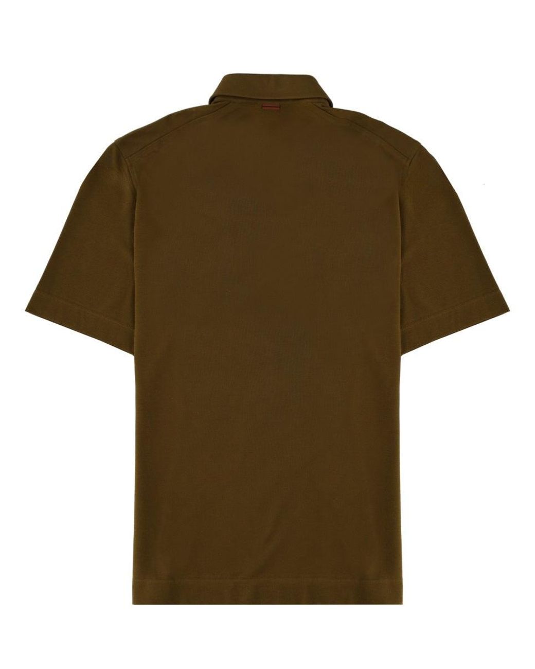 Zegna Green Regular Fit Polo Shirt for men