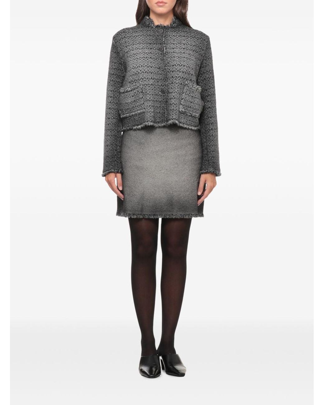 Avant Toi Black Wool Crewneck Jacket