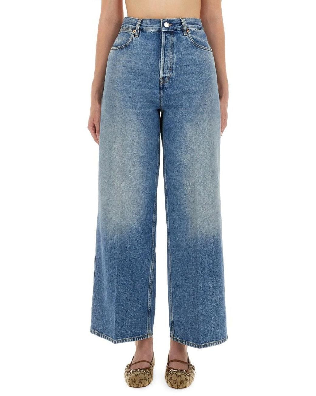 Gucci Blue "Wide-Leg" Jeans