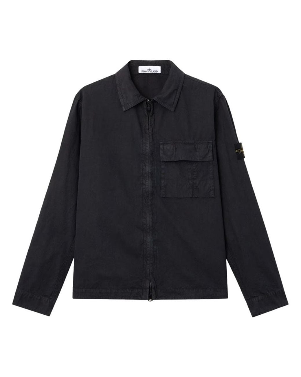 Stone Island Blue Stone Island Cotton Overshirt for men