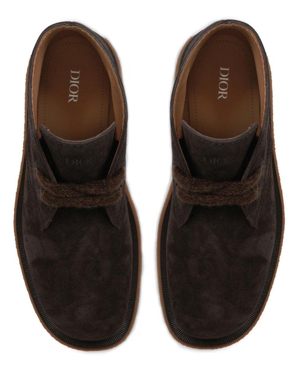 Dior Brown Boots Suede Leather for men