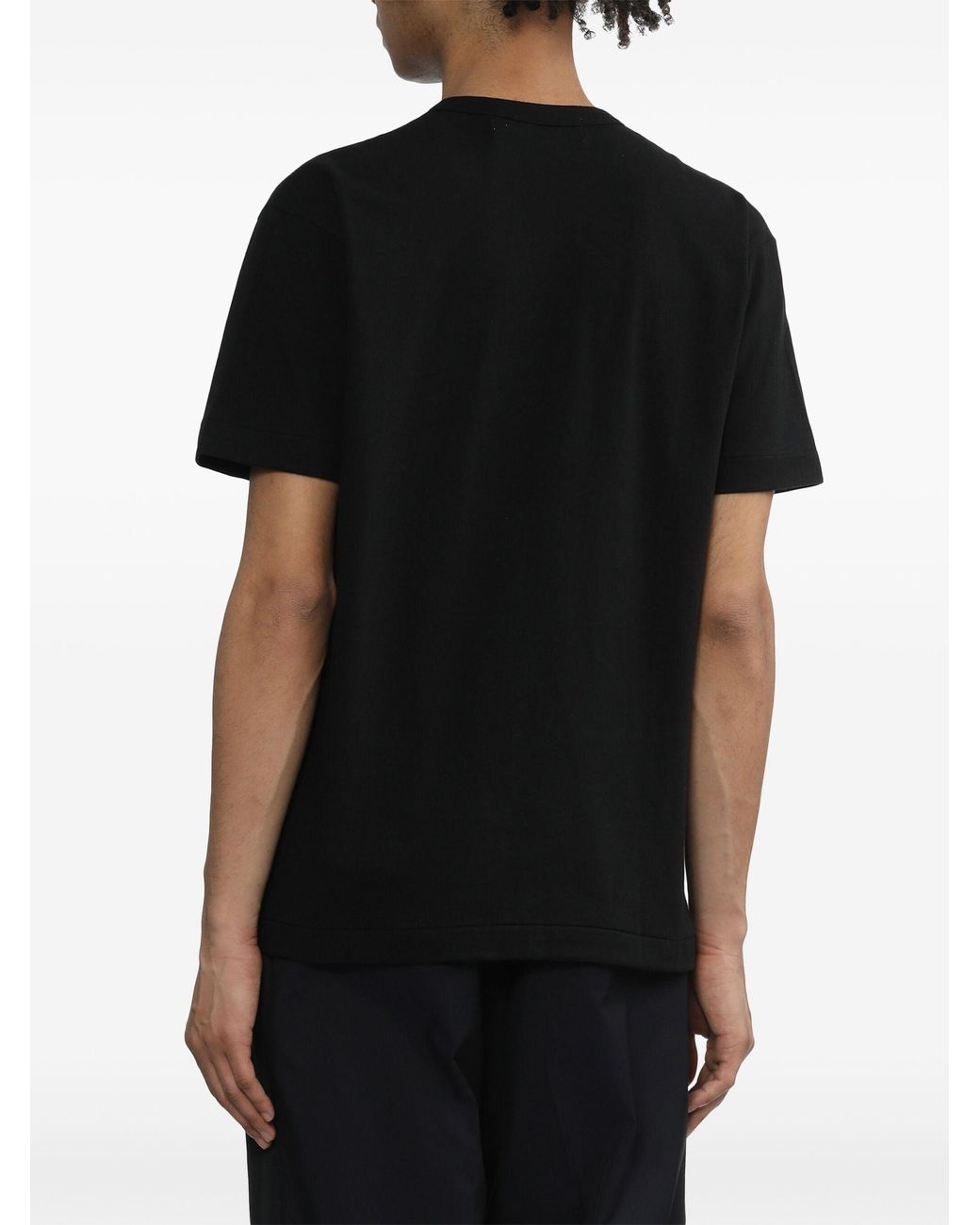 COMME DES GARÇONS PLAY Black U T Shirt Small Emblem Knit