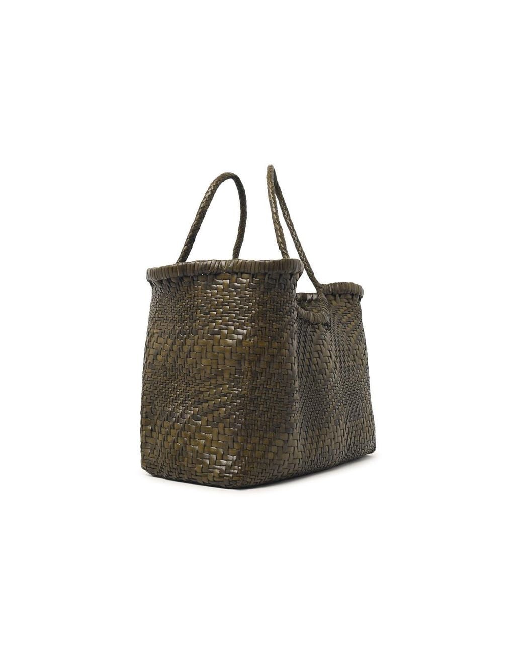 Dragon Diffusion Green 'Nantucket Optical' Khaki Leather Bag