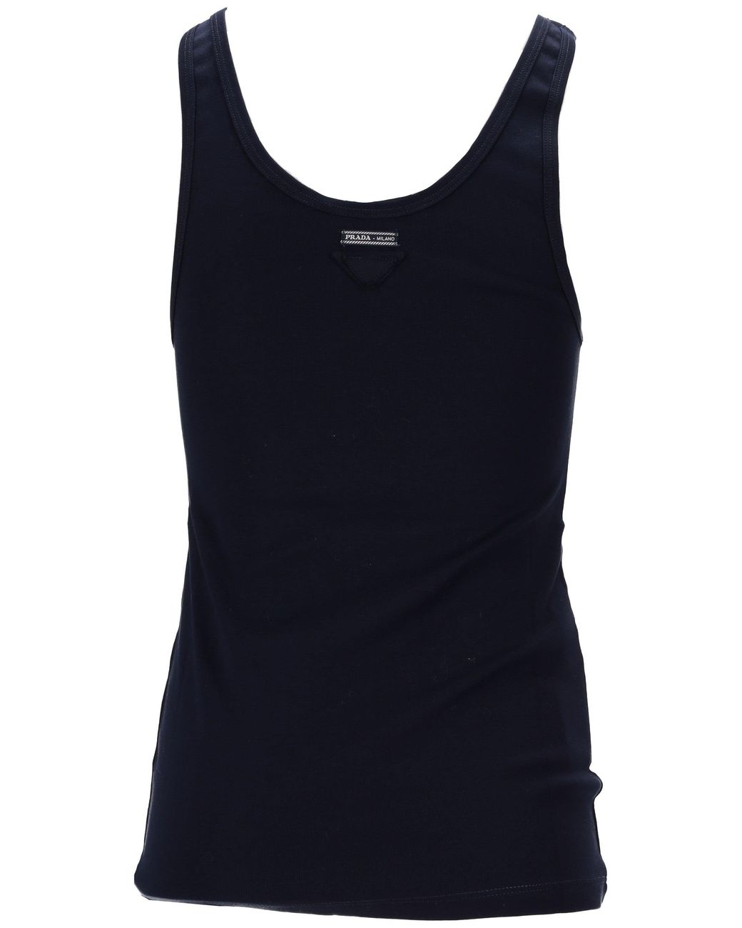 Prada Tanktop Met Veters in het Blue