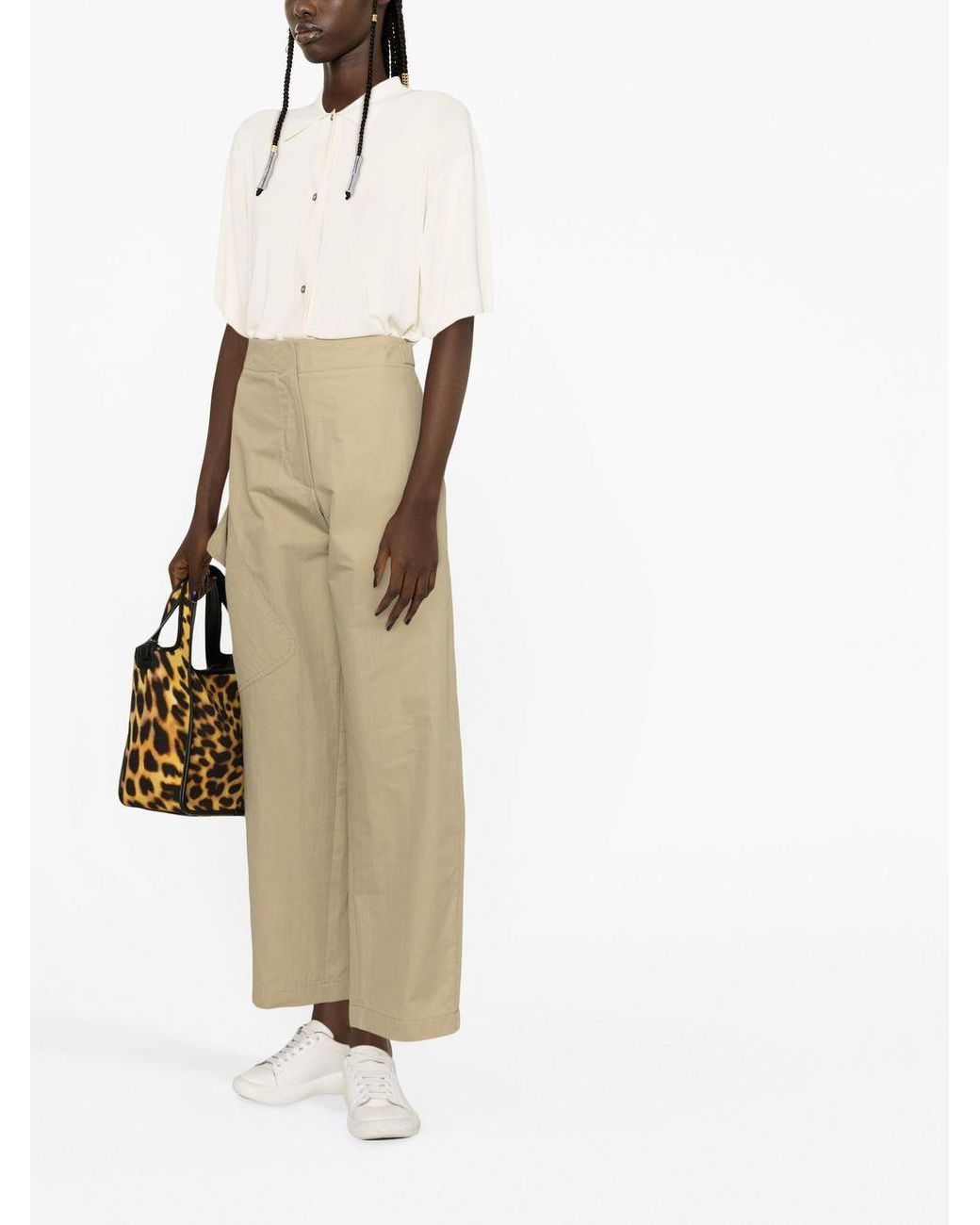 Studio Nicholson Sporty Pant in het Natural