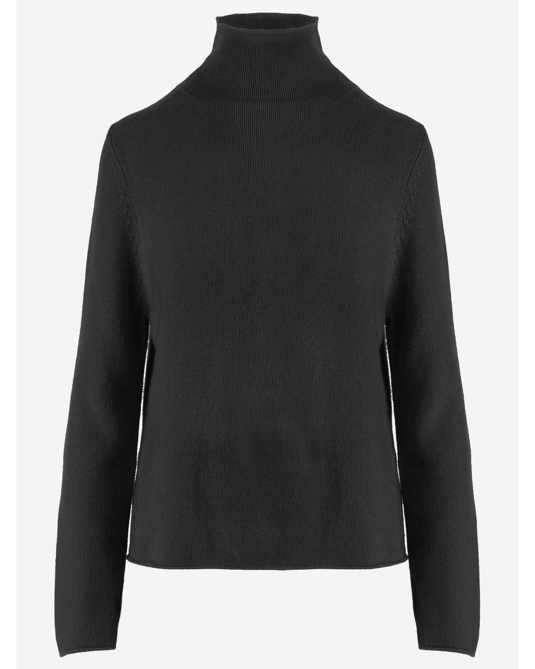 Allude Black Cashmere Sweater
