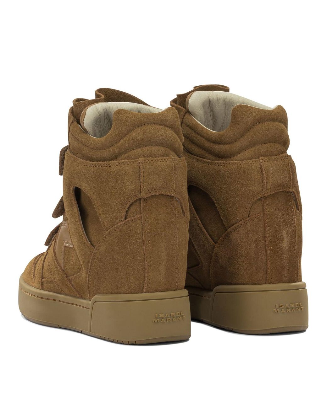 Isabel Marant Brown Im3 High-Top Suede Sneakers