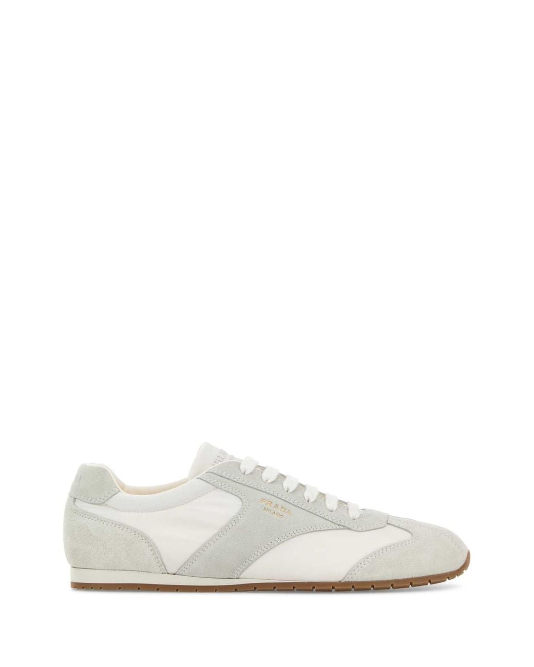 Prada White Low-Top Sneakers Bimat for men