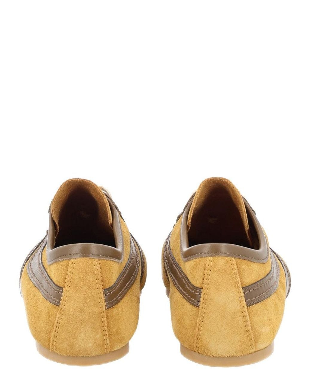 Dries Van Noten Yellow Suede Sneakers Leather Trainers