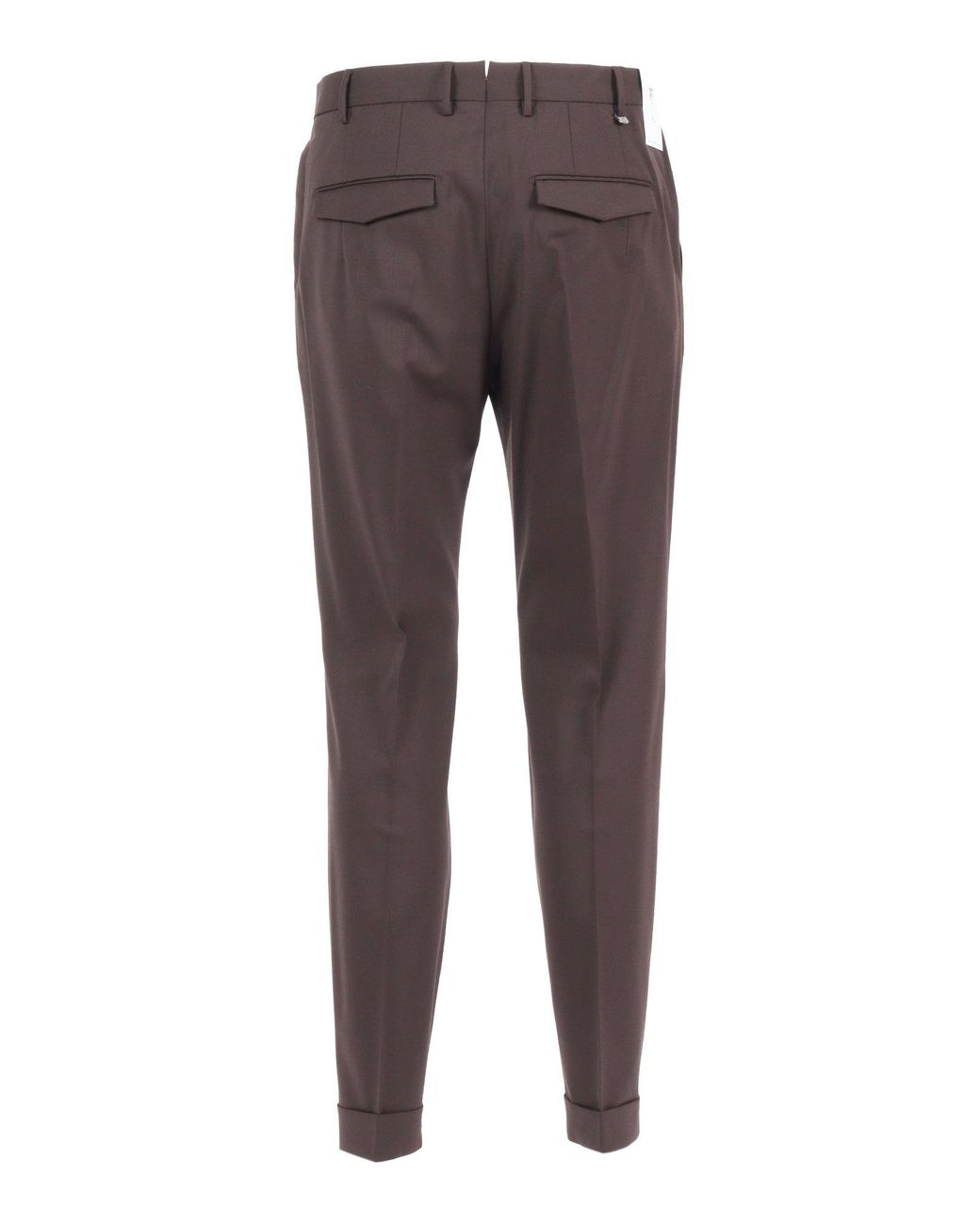 PT01 Gray Master, 1 Pleat, Diagonal Pockets, Flap Back Pockets, Turn Up