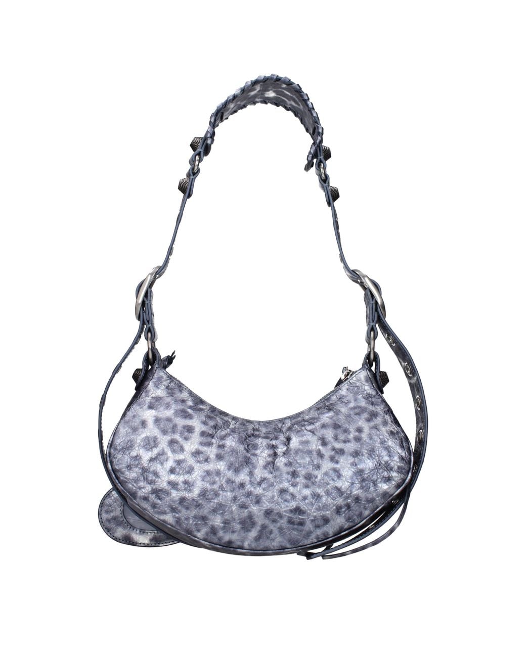 Balenciaga Gray Le Cagole Shoulder Bags Leather