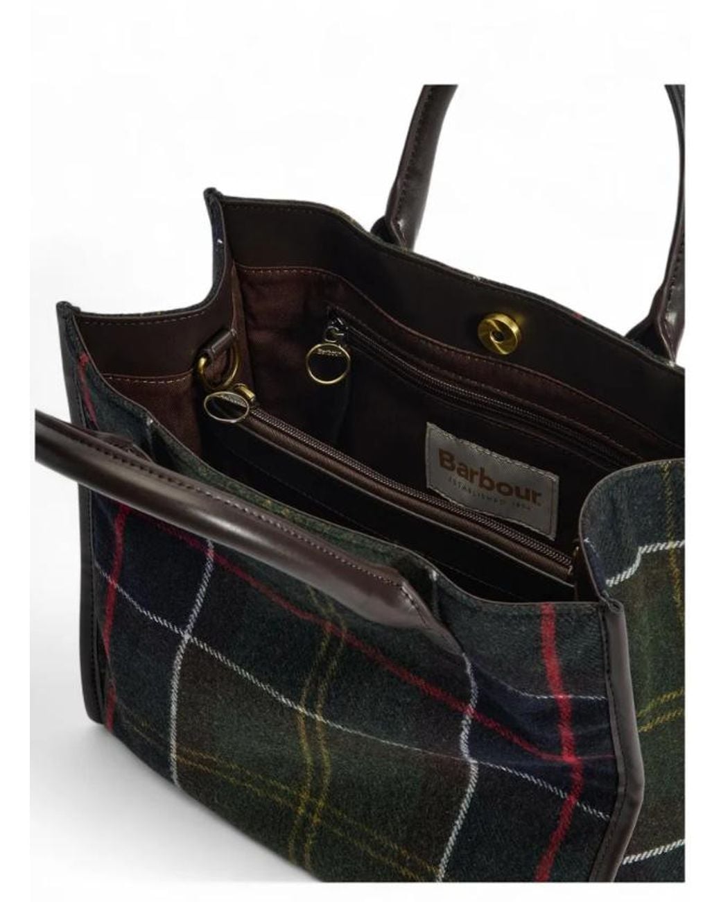 Barbour Black Barrhill Tartan Tote Bag