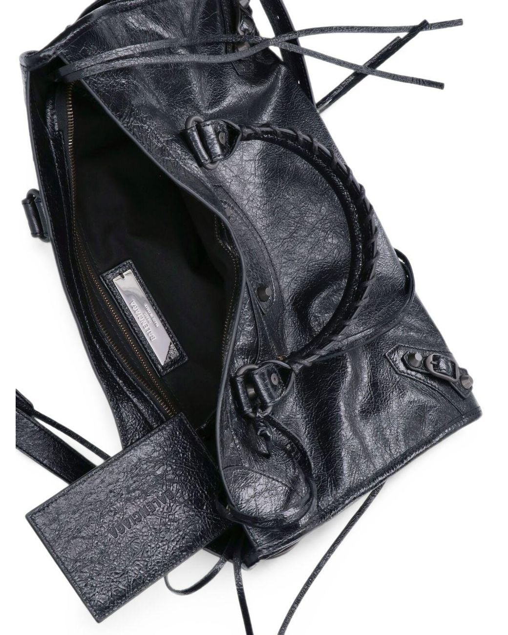 Balenciaga Blue Le City Medium Leather Handbag