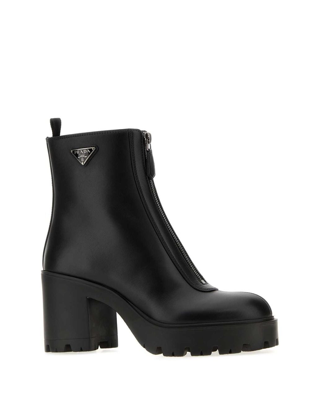 Prada Black Zipper Boots