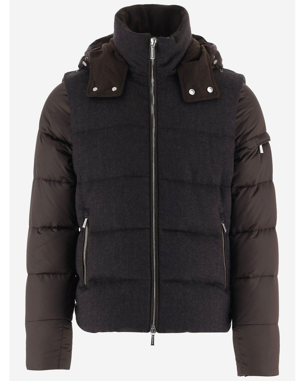 Moorer Black Wool And Cashmere Jacket