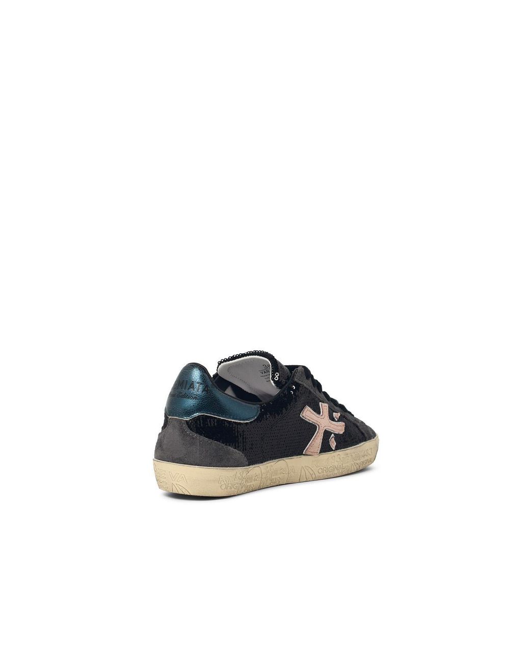 Premiata Black Stevend Leather Sneakers