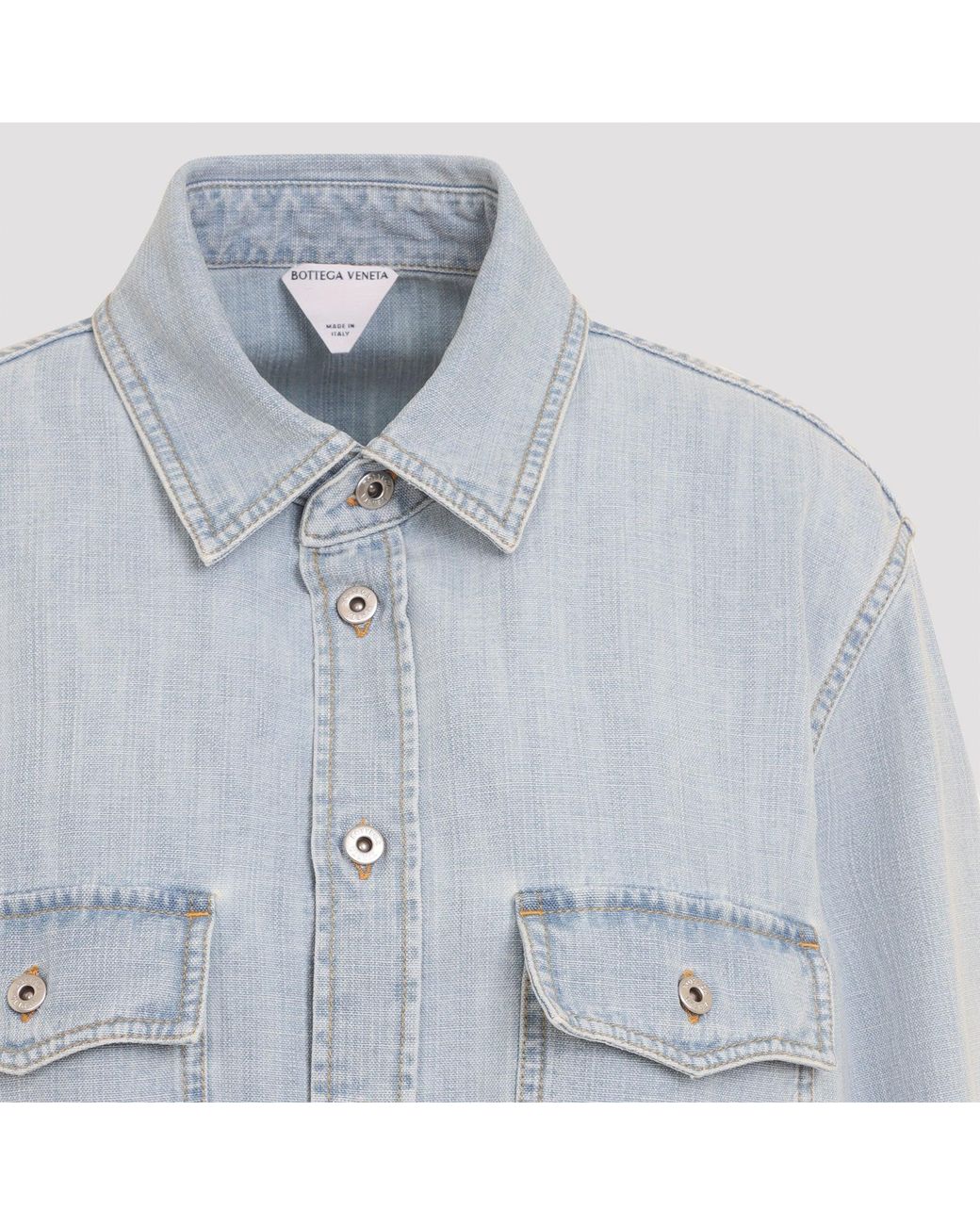 Bottega Veneta Blue Chambray Shirt