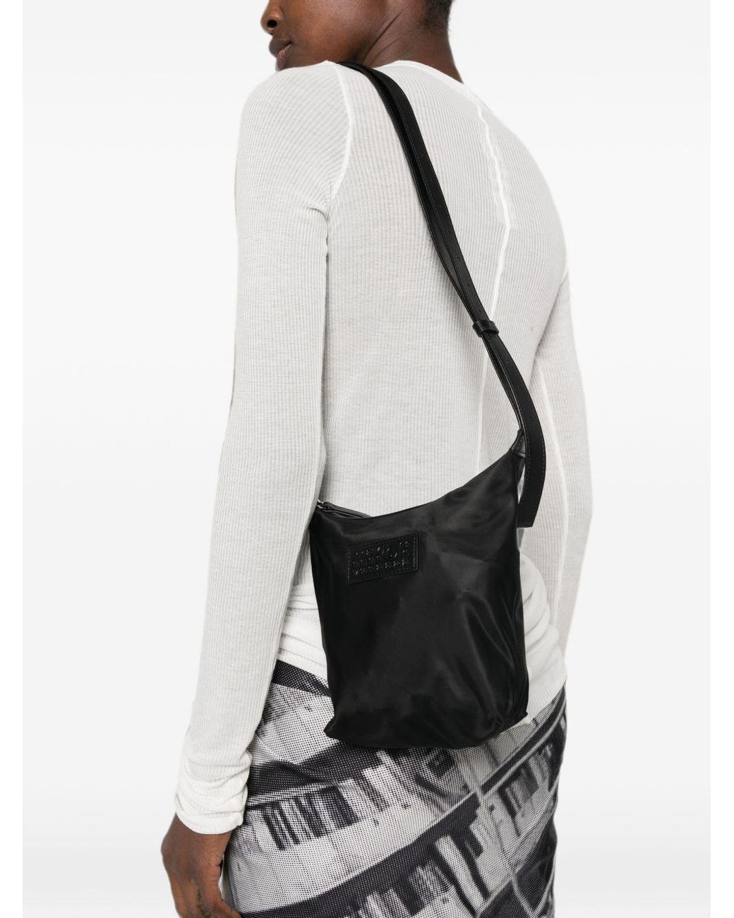 MM6 by Maison Margiela White Nylon Crossbody Bag