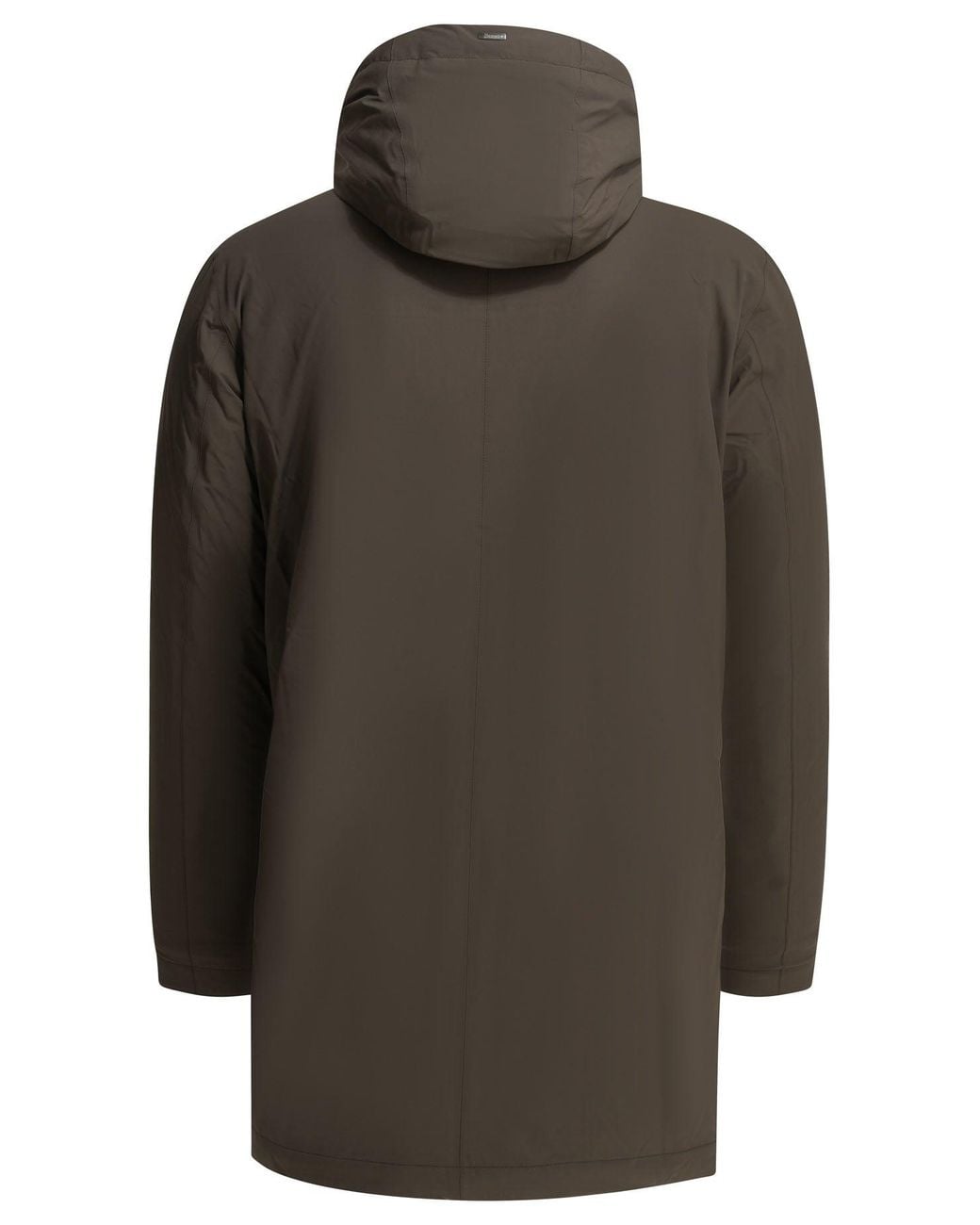Herno Gray "Resort" Long Down Jacket