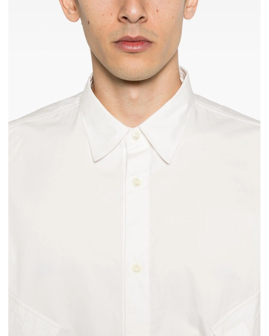 C P Company White Shirts Long Sleeve 18Clsh026A006472A for men