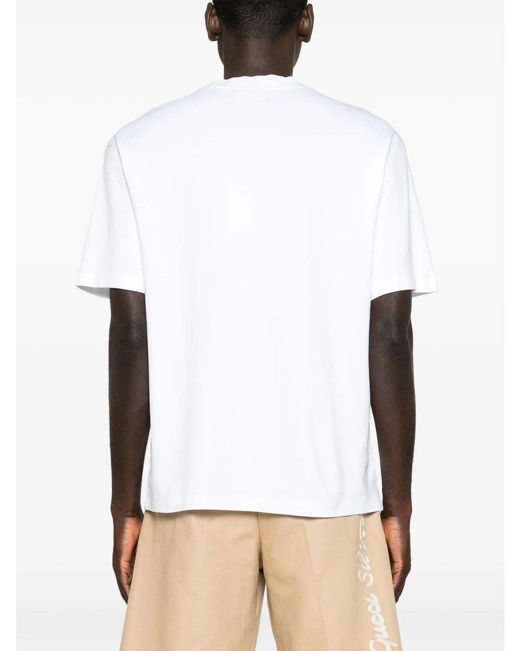 Drole de Monsieur White Le T Shirt Slogan Classique for men