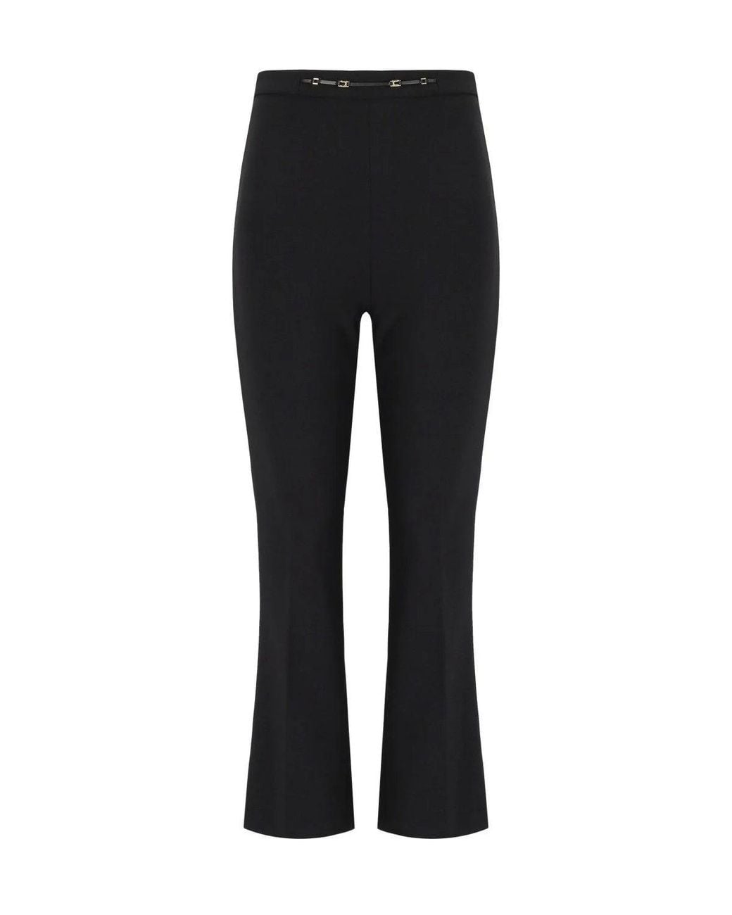 Elisabetta Franchi Black Cropped Trousers