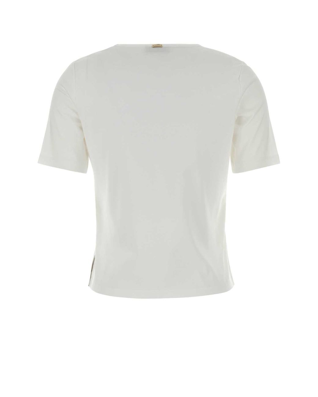 Herno White Solid Crew Neck T-Shirt