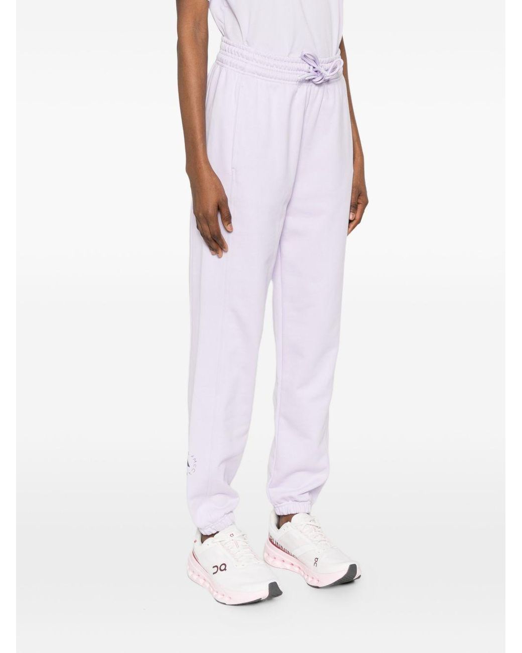 Adidas By Stella McCartney White Cotton Sweatpants
