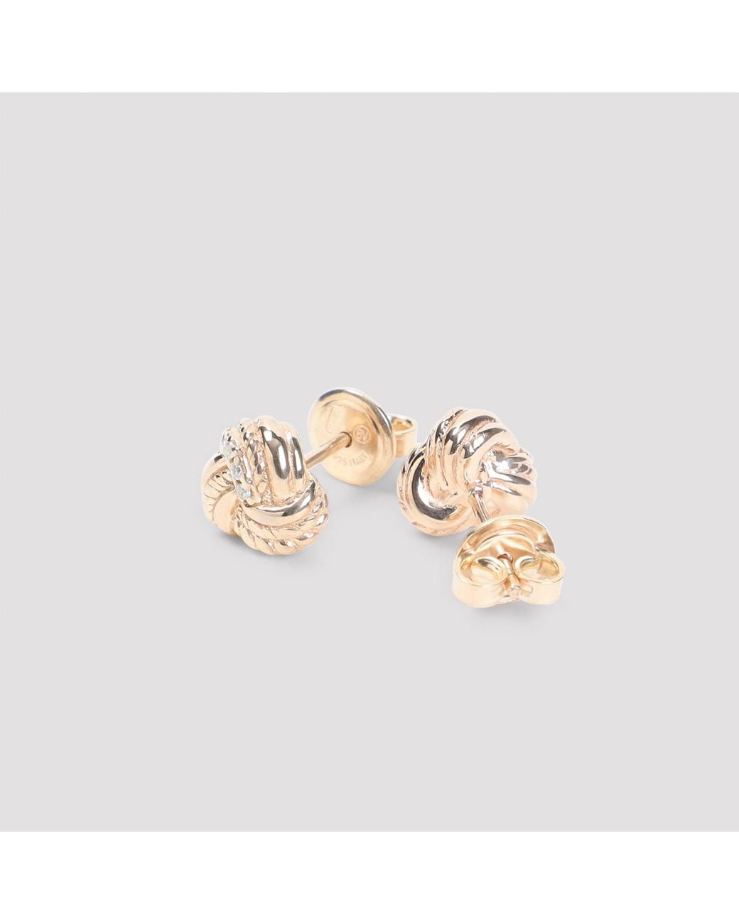 Bottega Veneta Pink Knotted Earrings