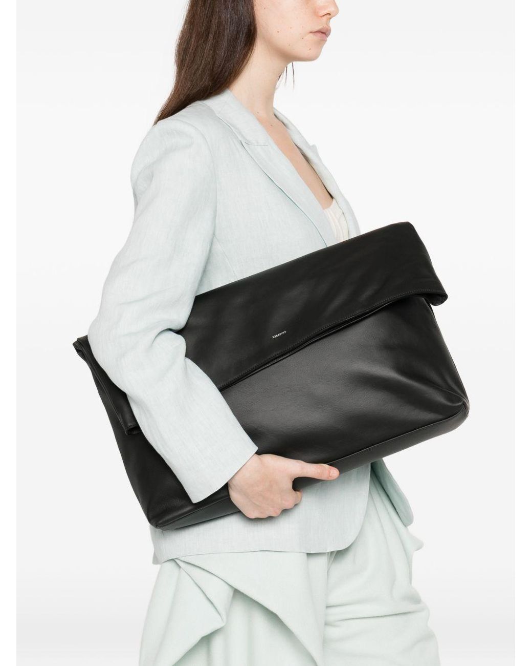 Herskind Black Sofia Leder-Einkaufstasche