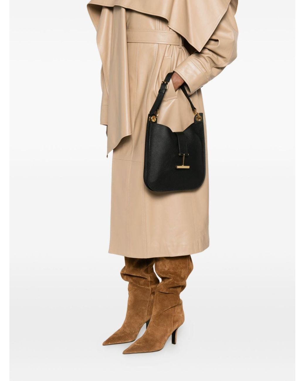 Tom Ford Black Tara Small Leather Crossbody Bag