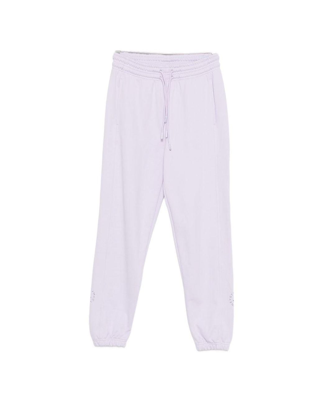 Adidas By Stella McCartney White Cotton Sweatpants