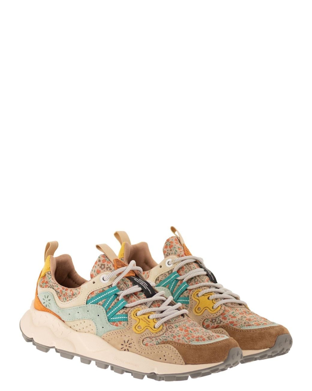 Flower Mountain Green Yamano 3 Sneakers