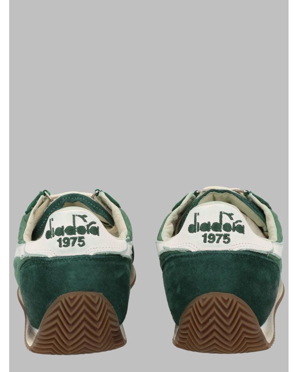 Diadora Green Retro Low-Top Sneakers for men