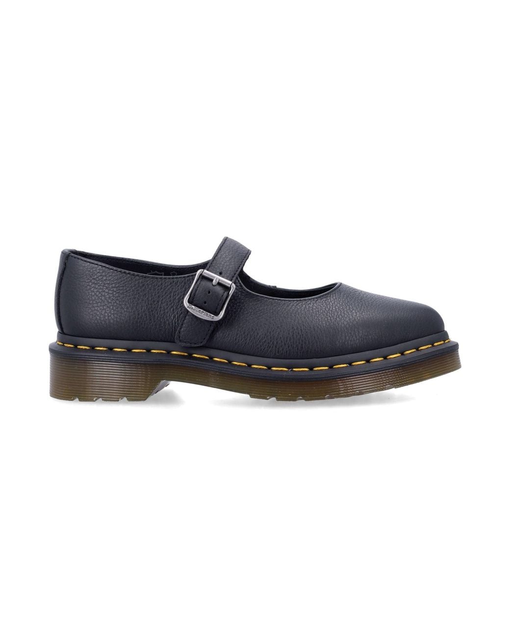 Dr. Martens Black Elphie Mj Leather Mary Jane Shoes
