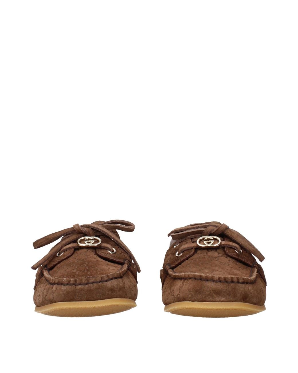 Gucci Brown Moccasins Camouflage