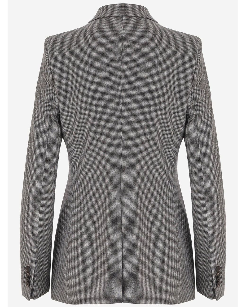 Tagliatore Gray Wool Double-Breasted Jacket