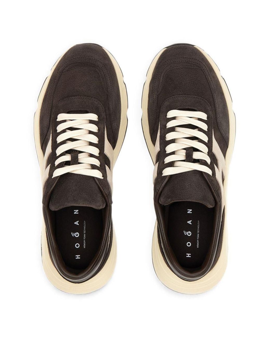 Hogan White Hyperlight Leather Sneakers