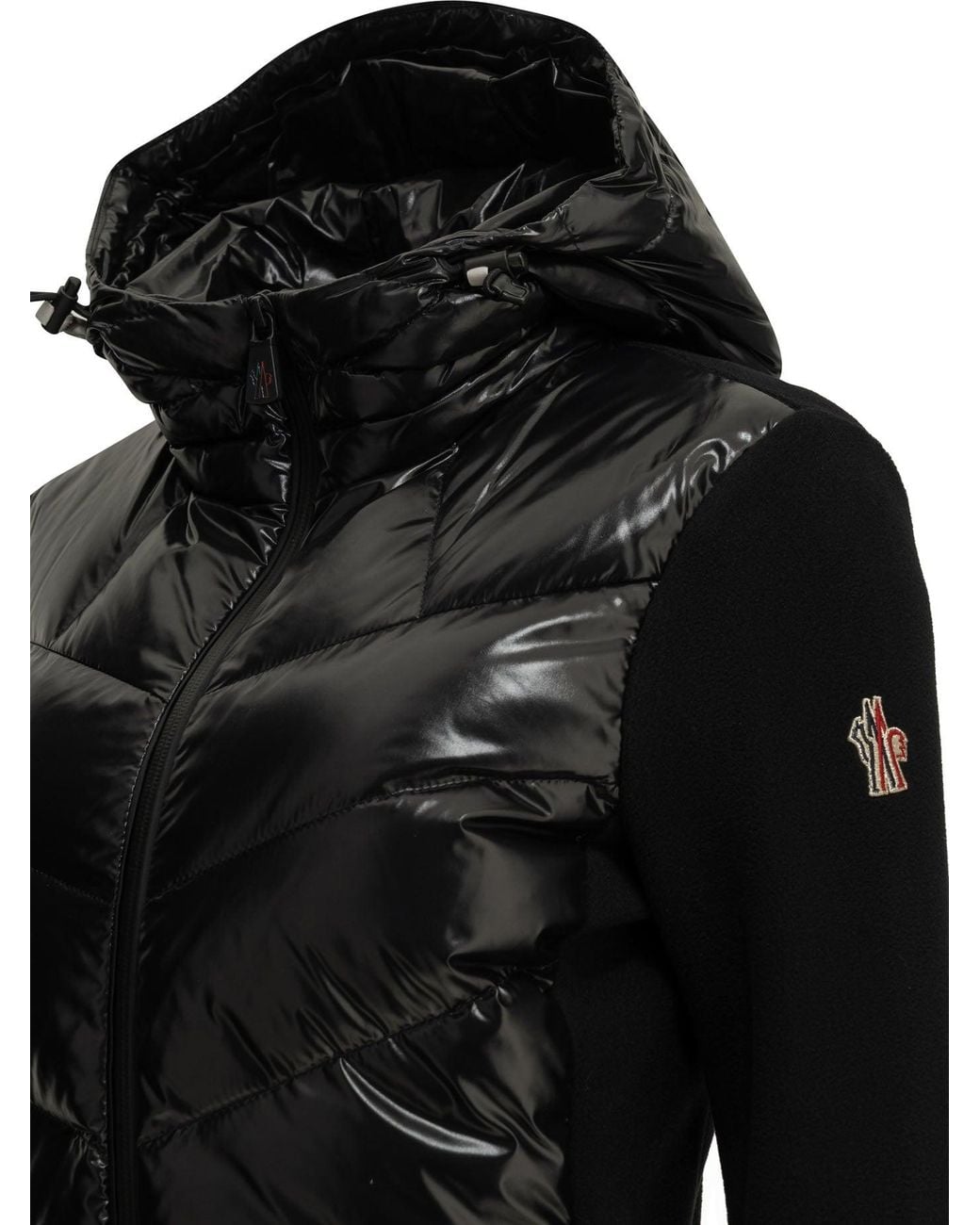 Moncler Black Padded Zip-Up Sweatshirt