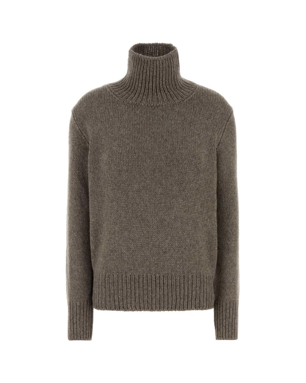 The Row Brown Dove Cashmere Blend Plira Sweater