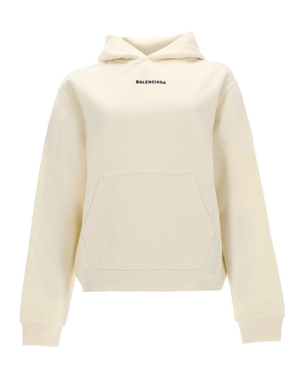 Balenciaga White Felpa Con Logo