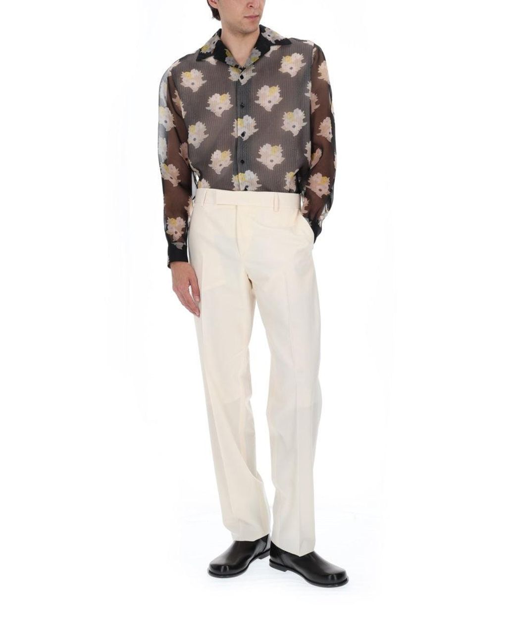 Fendi Natural Pantalone for men