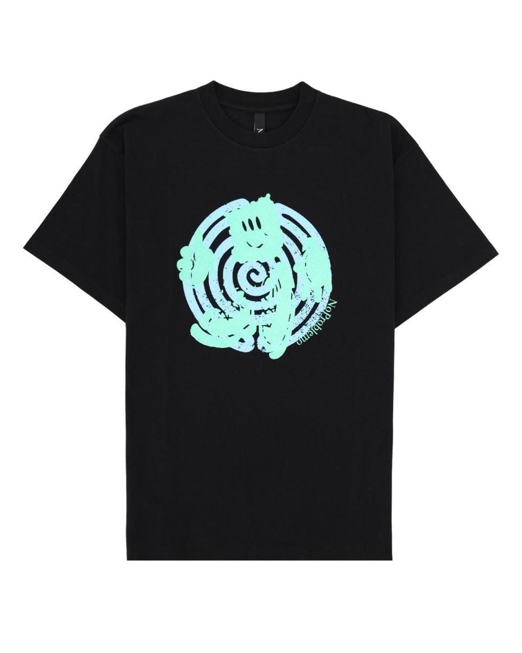 No Problemo Black T Shirt Con Stampa