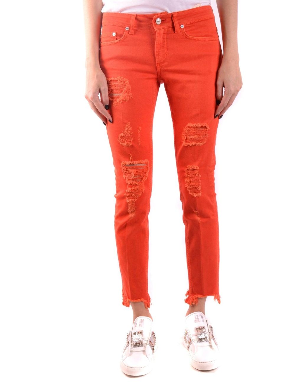 Dondup Jeans Koraal in het Red