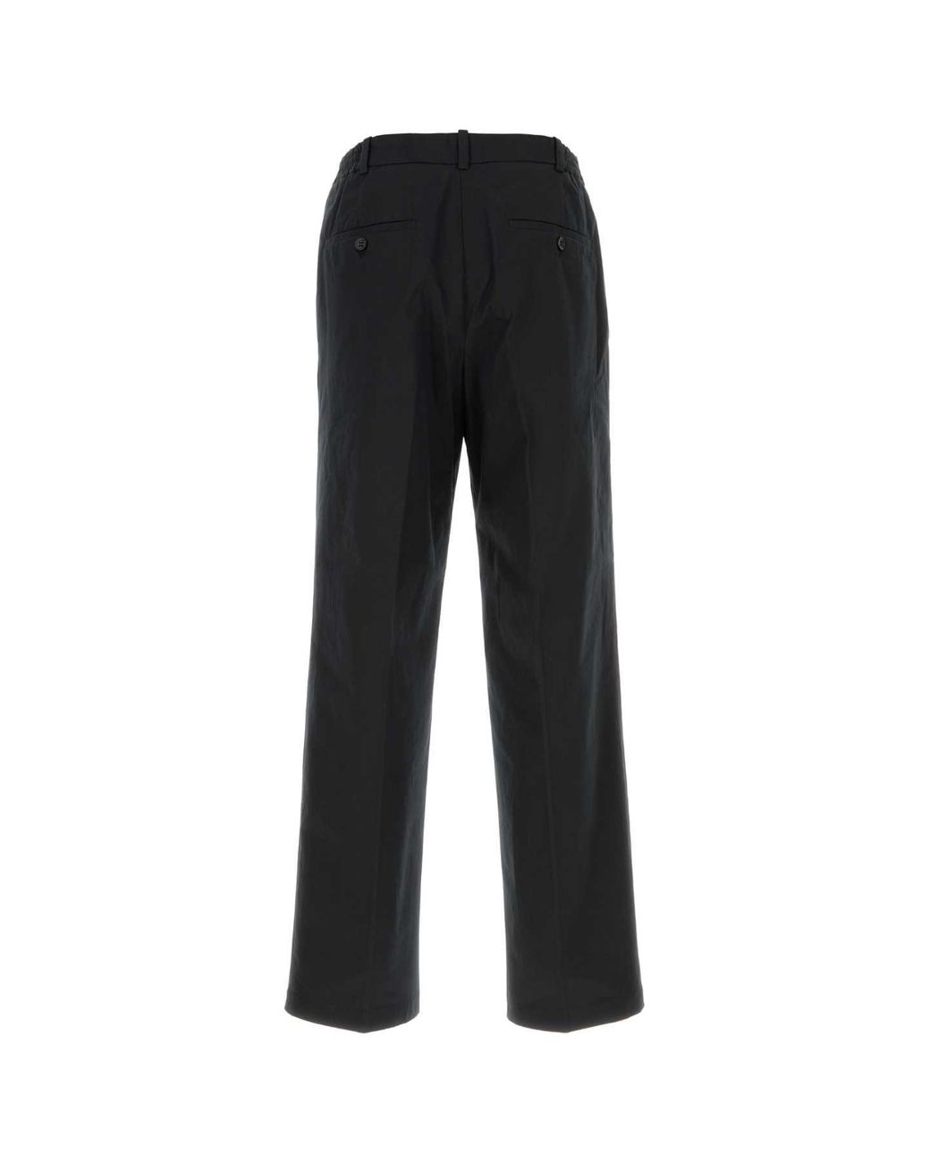 A.P.C. Black Flat Front Pants for men