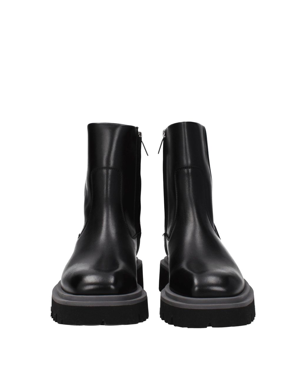 Ferragamo Black Stivaletti Fulvio Uomo Pelle Nero for men